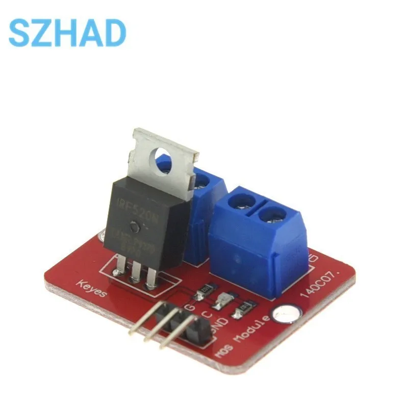 0-24V Top Mosfet Button IRF520 MOS Driver Module For Arduino MCU ARM Raspberry pi