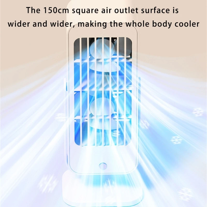 Электрическая башня вентилятор 1200 мАч аккумулятор USB Перезаряжаемый охлаждающий вентилятор для использования в помещении