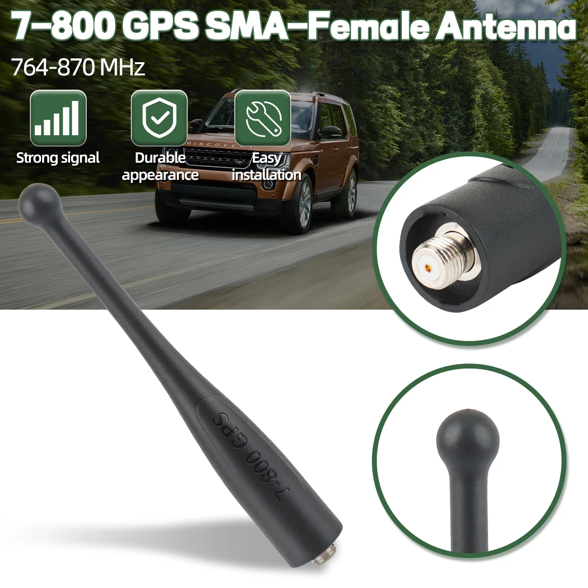 Antena GPS UHF ABBREE SMA Hembra Motorola APX - imagen 4