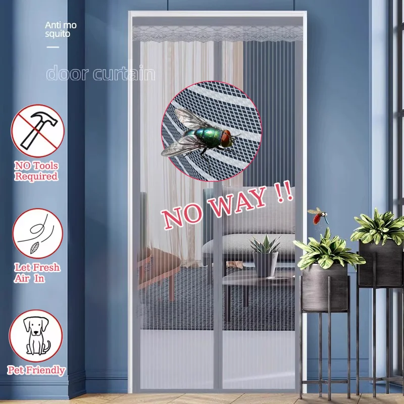 Magnetic Mosquito Net Door Fly Screen Balcony Door Insect Screen Mesh for Mosquito Nets Porch Screen Mosquito Protection Door