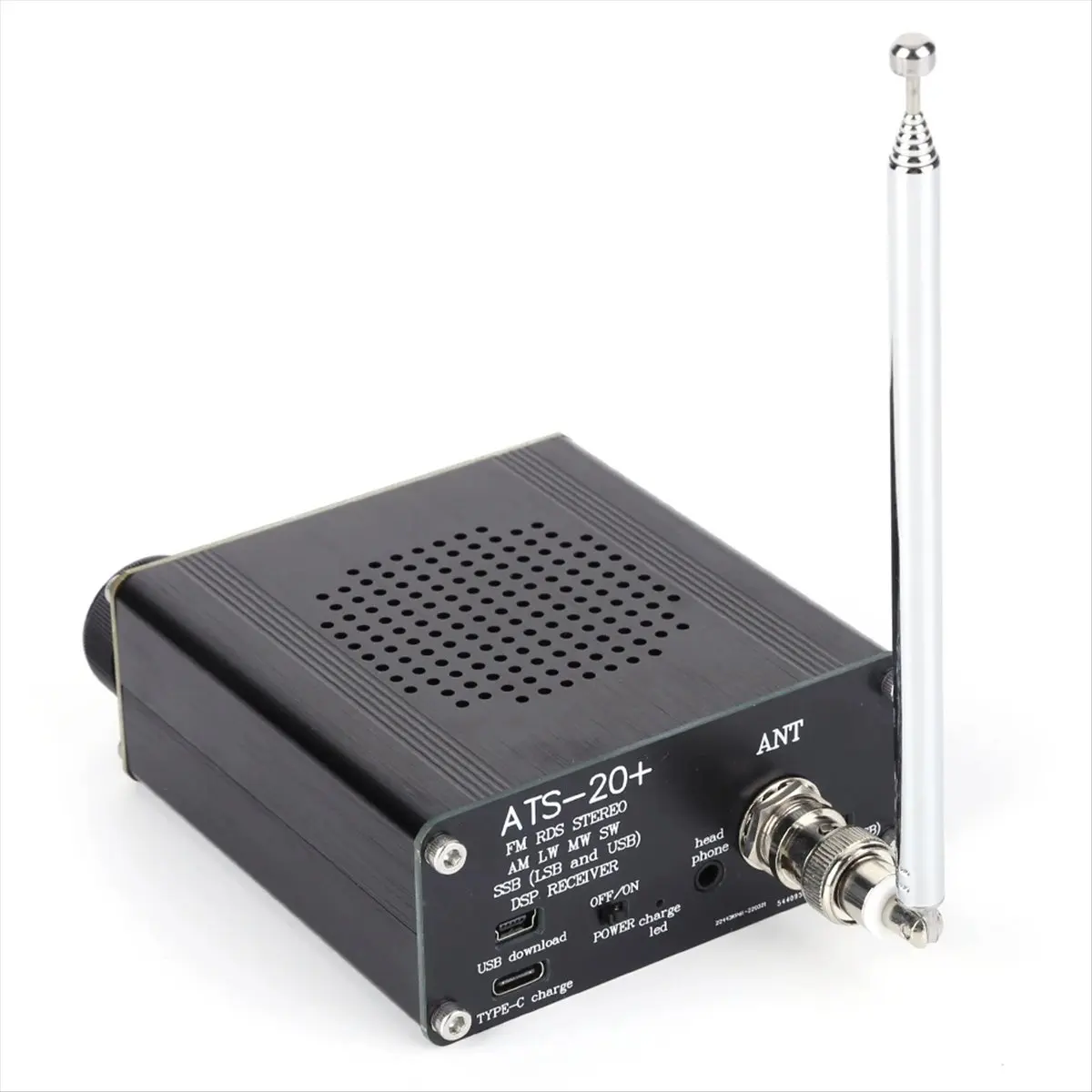 L73A NEW ATS-20+Si4732 Full Band Receiver Scanner 0.96 Inch OLED Screen FM AM SSB Scanner FM AM MW SW SSB LSB & USB with Antenna