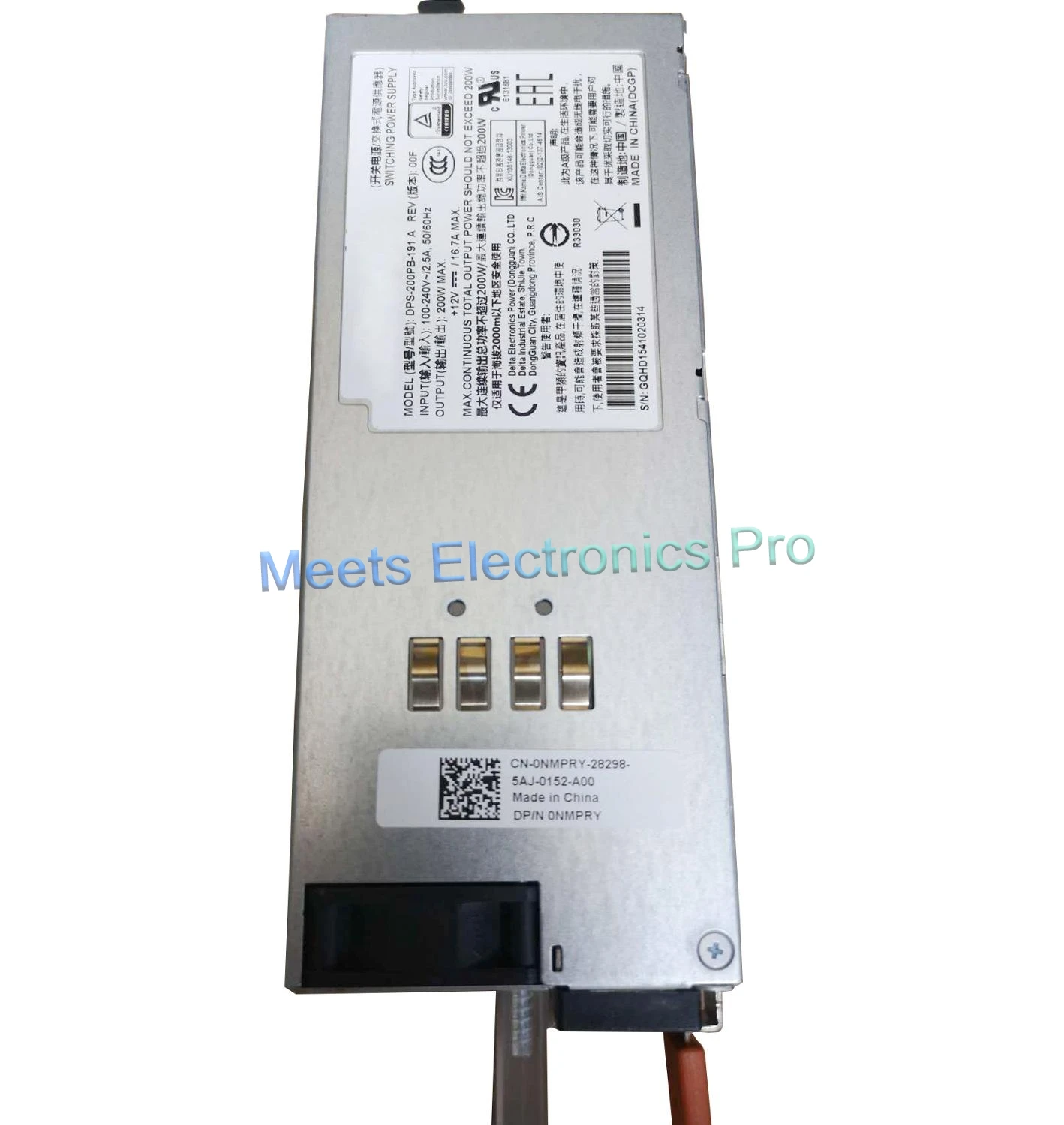 100% test for power supply DPS-200PB-191 A 0NMPRY NMPRY N3024 N3048 Work Good