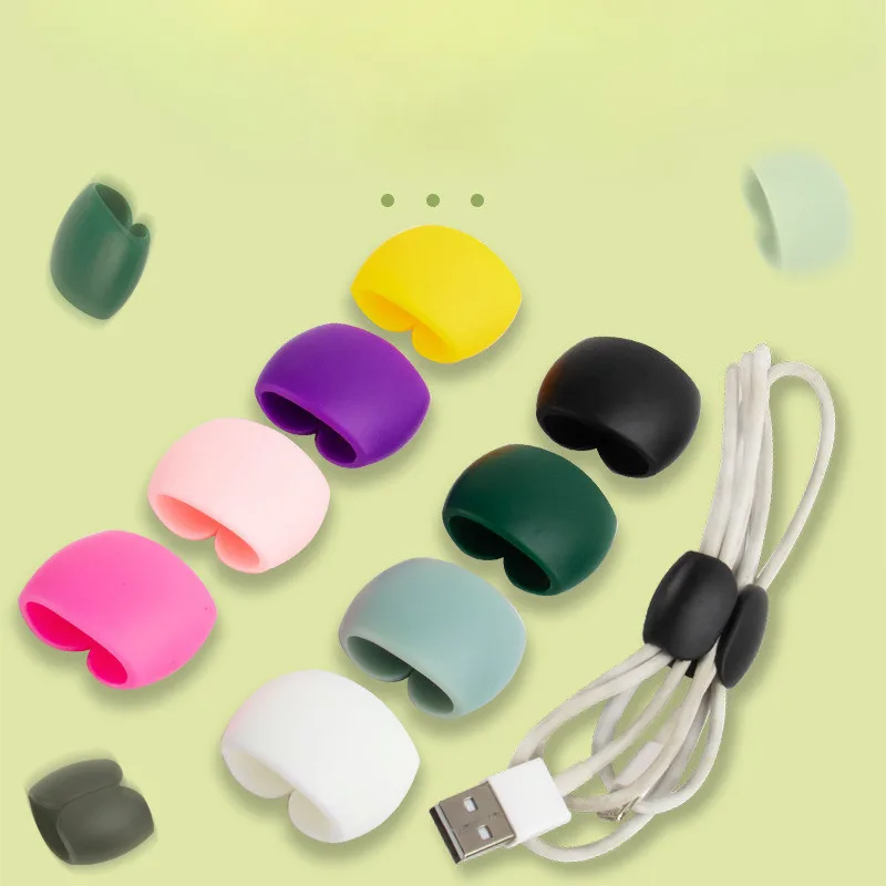 12PCS Data Cable Organizer, Headphone Cable Storage Buckle, Simple Winding Device, Cable Bundling Tool SET