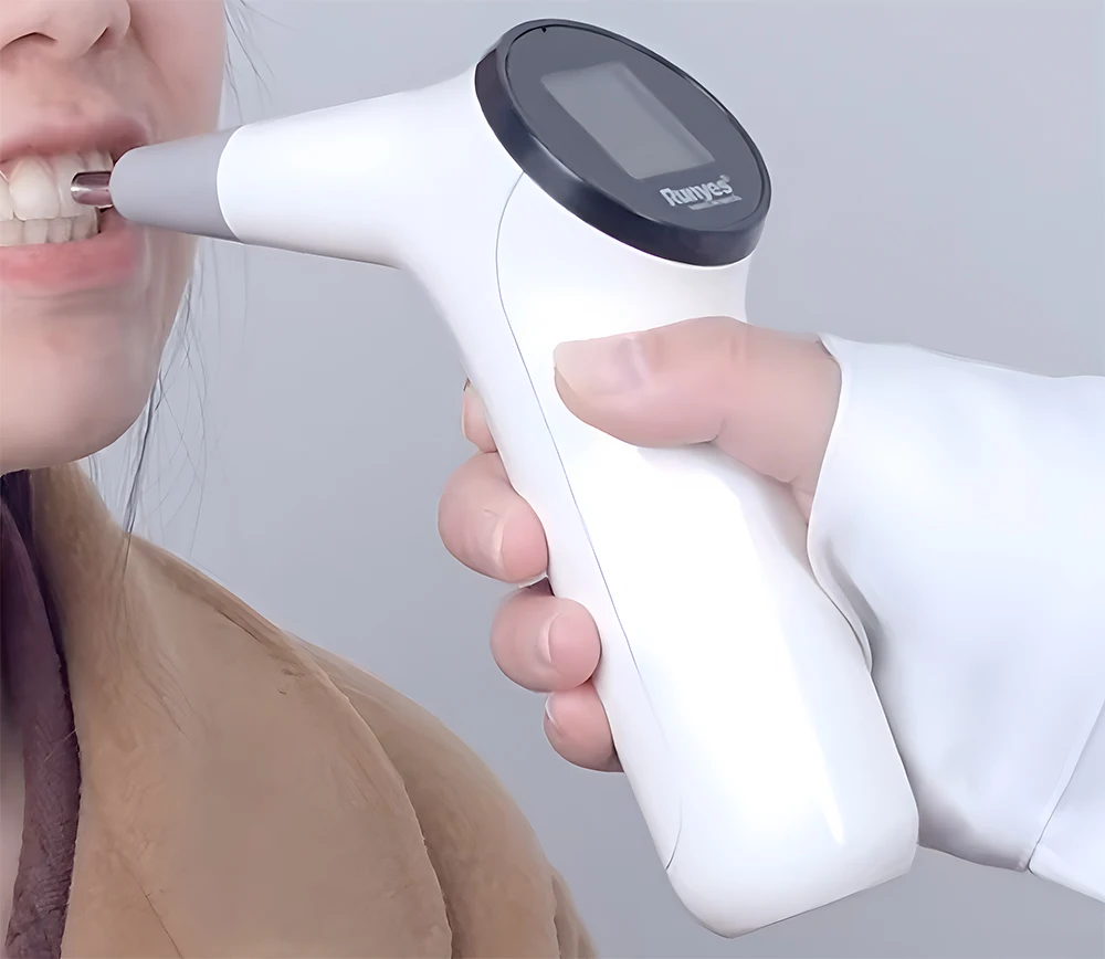 Dental Tooth Color Comparator Portable Color Shade Dector Digital Spectrophotometric Shade Guide Corrector LCD Dentist tools
