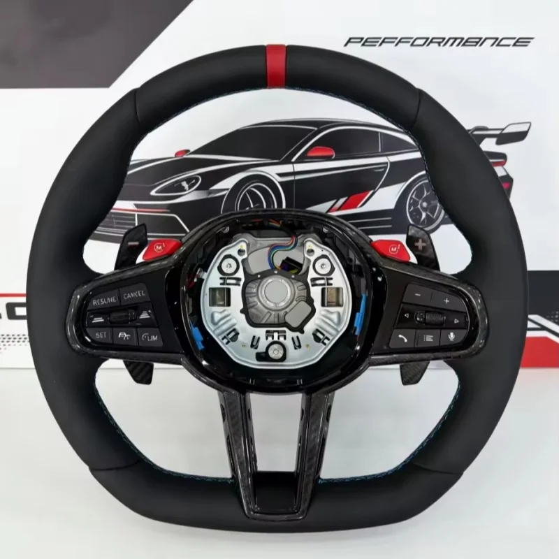 

Customized Microfiber Leather Car Steering Wheel For BMW F Series G Series G01 G05 G11 G20 G30 G80 Steering Wheel Accessories