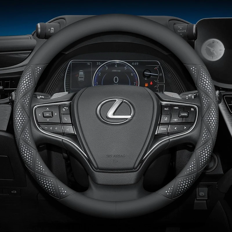 37-38cm sport car steering wheel cover suitable for Lexus RX NX ES LX RZ GS IS CT LS460 SC Car Interior Accessories