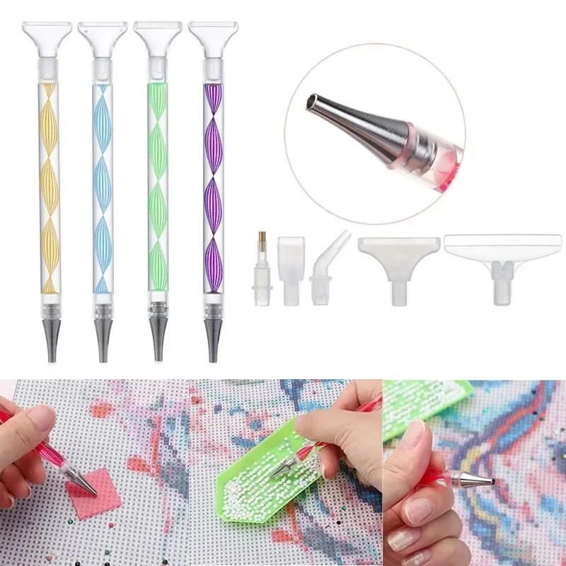 Craft Painting Painting Pen Spiral Flower Resin Point Drill Pens Cross Stitch Embroidery DIY Diamond Painting Cross Stitch