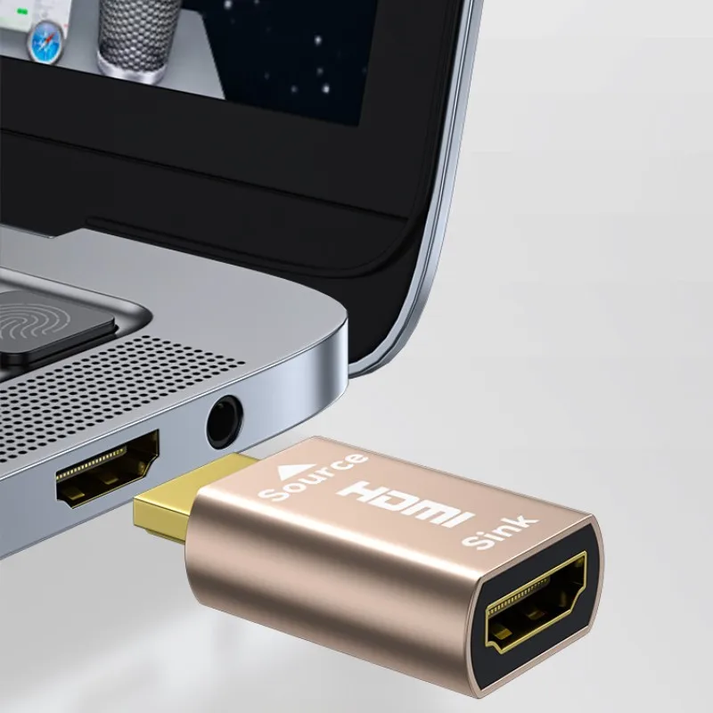 HDMI Graphics Card Spoofing Device Emulator Virtual Display Monitor HDMI-Compatible Lock Screen Treasure