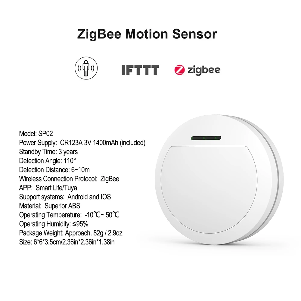 MEIAN Tuya Zigbee 3.0 sensor de movimiento