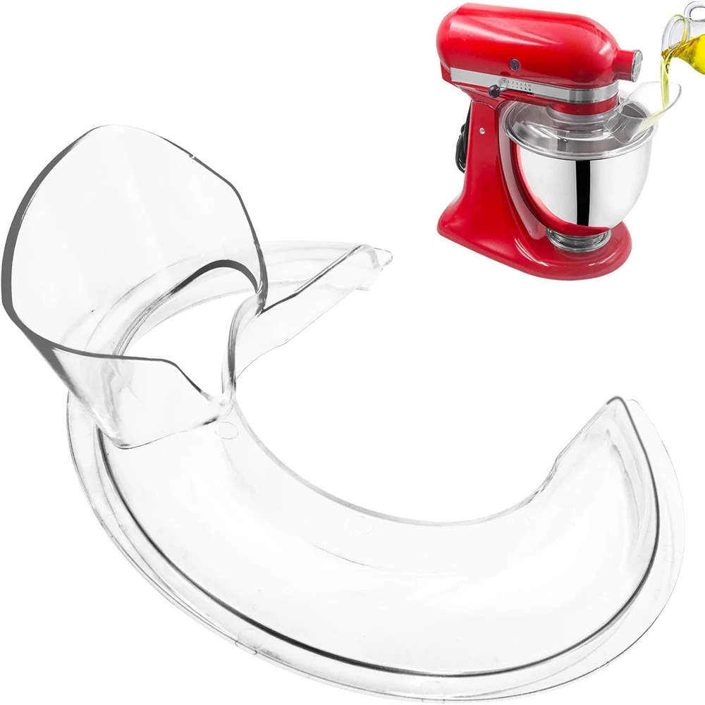 Pouring Shield for KitchenAid 4.5-5Q Tilt-Head Stand Mixers, Splash Guard Mixer Bowl(Stainless Steel, Glass, Ceramic)Kitchen Aid