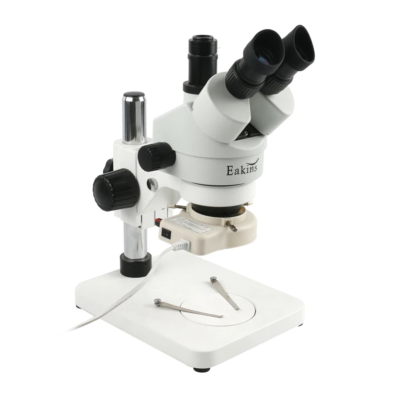 7X-45X Continuous Zoom Stereo Trinocular Microscope A1 Lifting Adjustment Holder Arm 56 LED Light for Industrial Phone Repair