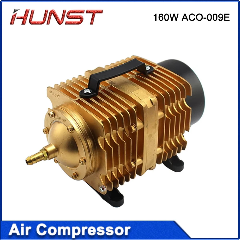 مضخة هواء بملف لولبي لضاغط الهواء بقوة 160 وات من Hunst ACO-009E، ملحقات آلة قطع النقش بالليزر CO2