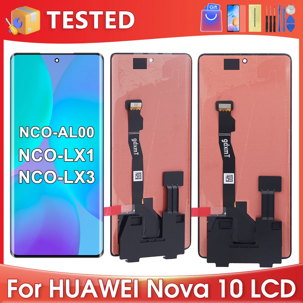 

6.67''For HUAWEI Nova 10 For nova10 NCO-AL00 NCO-LX1 NCO-LX3 LCD Display Touch Screen Digitizer Assembly Replacement