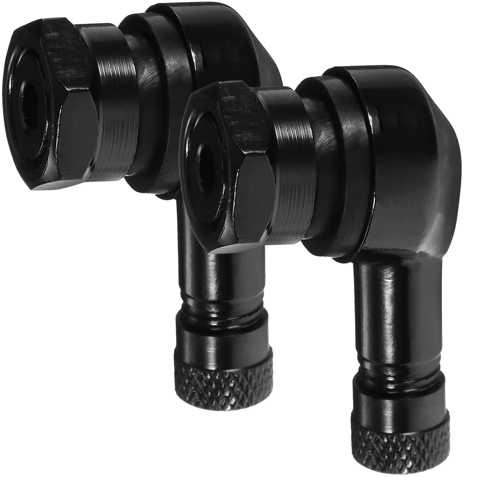 2개입 직각 밸브 스템 캡 오토바이 타이어 압력 더트 커버 범용 스테인리스 스틸 자동차 액세서리