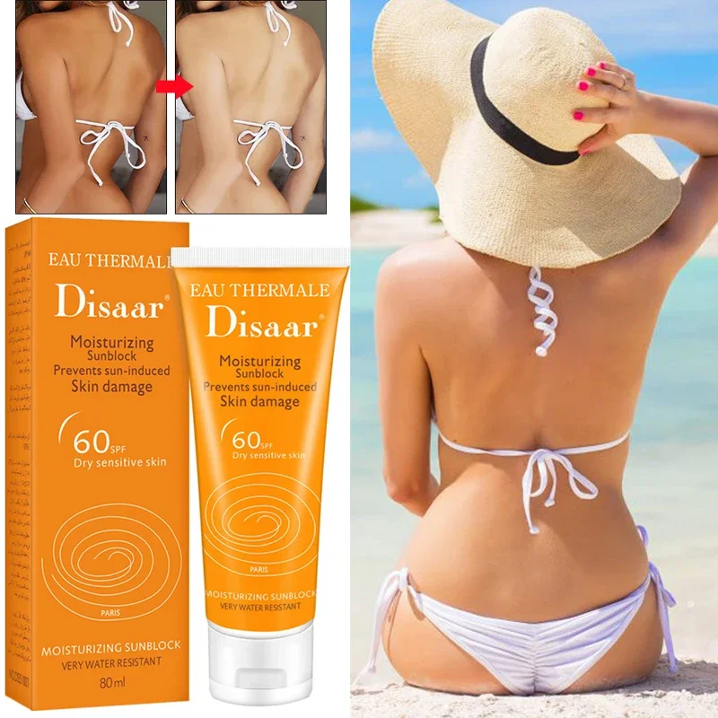 Moisturizing Sunblock Prevents Sun-induced Skin Damage Spf 60 PA++ Dry Sensitive Skin Facial Body Sunscreen Whitening Cream