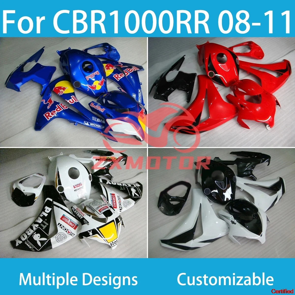 Complete Cool Motorcycle Fairing Kit Fits Honda CBR1000RR 08 09 10 11 Moulds Made of High-Quality ABS Plastic