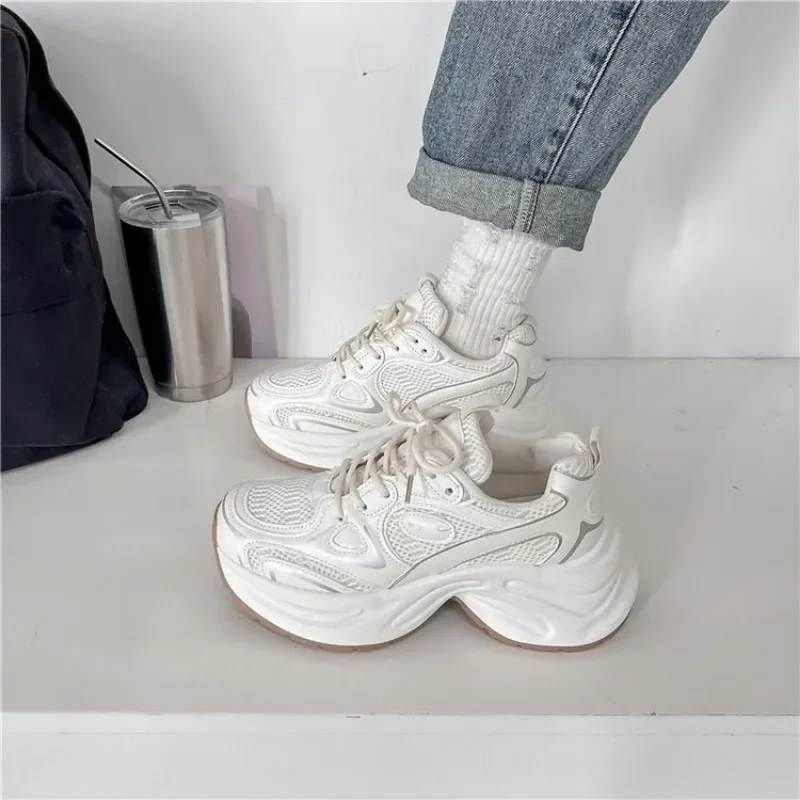 Women Sneakers Plus Size 41 42  Women's Casual Shoes Fashion Chunky Sneakers Woman Thick Sole Sport Shoes Big Size Shoes