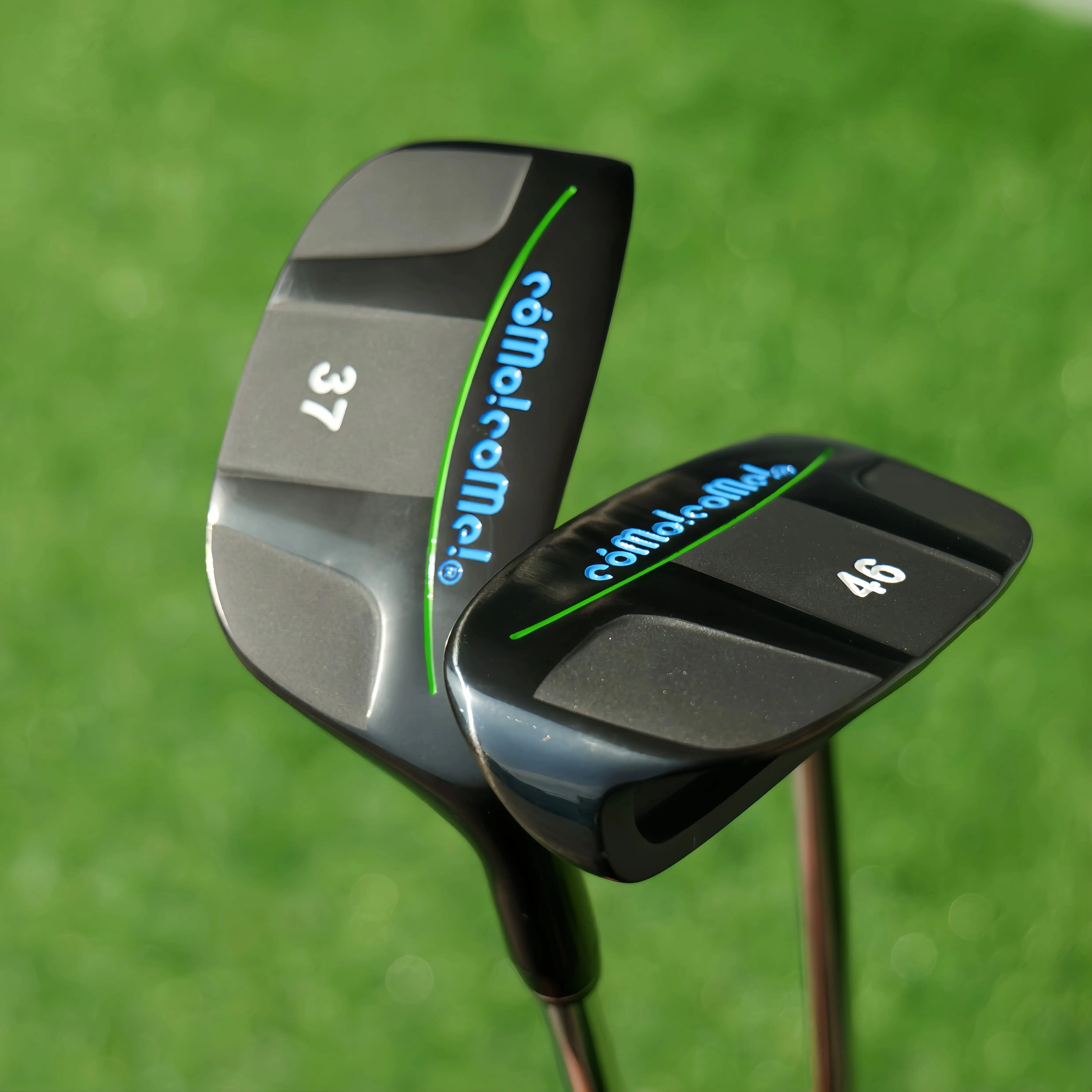 como!como! Golf Chipper Putter 2‑in‑1 Green Wedge, High Forgiveness 37°/46° Chipper Wedge, Beginner‑Friendly Short Golf Club