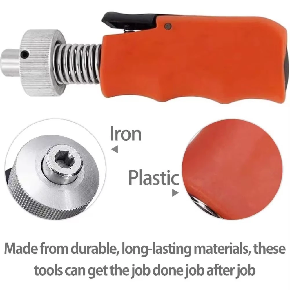 Stainless Steel Lock Plug Spinner Rubber Grip Original New Quick Cylinder Turning Tools Straight Shank Portable Locksmith Tool