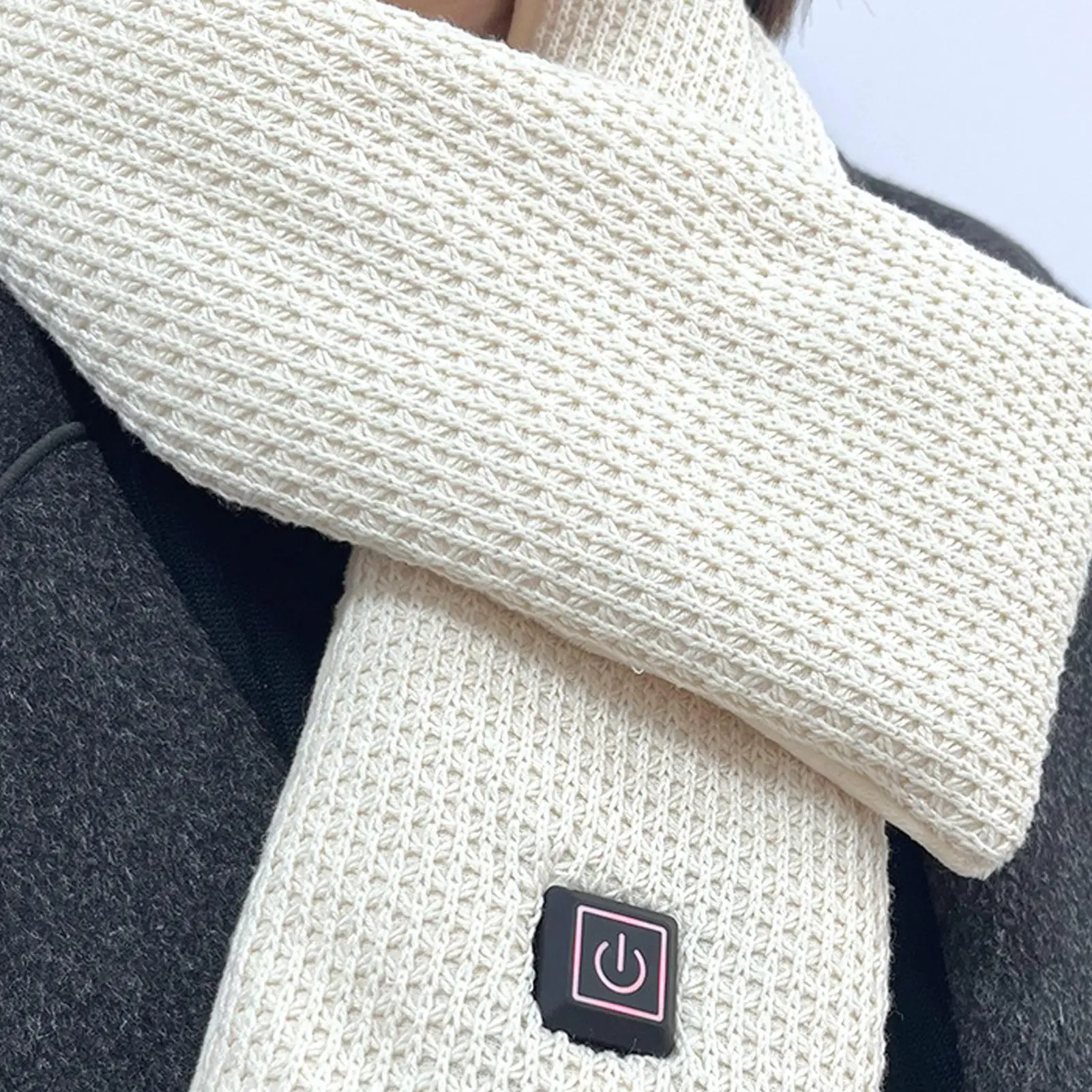 

USB Heated Scarf 3-Temperature Neck Warmer Wrap for Outdoor Camping, Skiing, Office Commute & Winter Travel Use