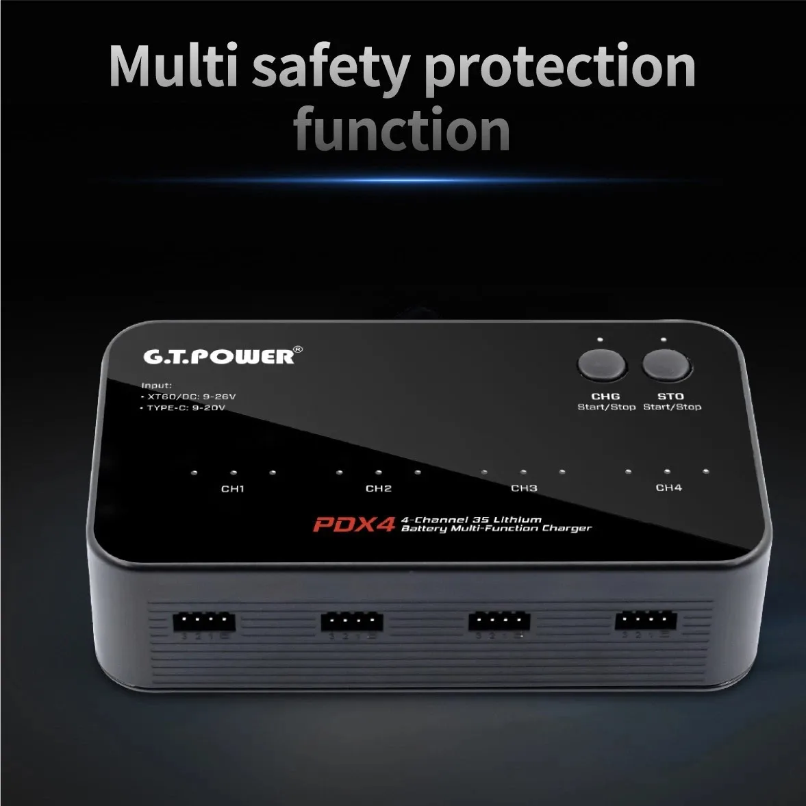 genuine GT Power PDX4 LiPo Multi-Function Battery Balance Charger Suitable for FPV Drone