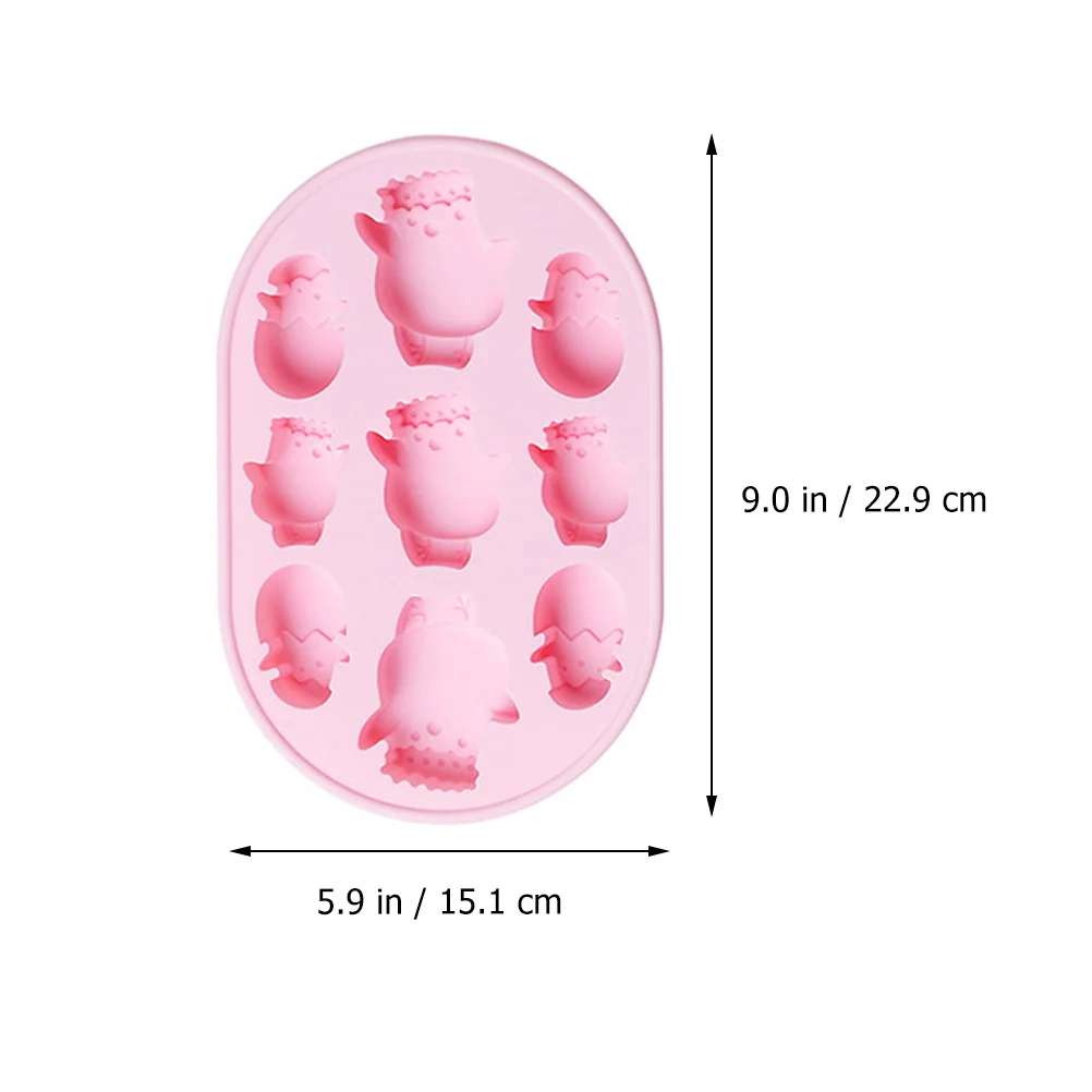 2 Pcs Silicone Mold Cake Christmas Biscuits Mould Baking Gadget Silica Gel Easter Chick Tool