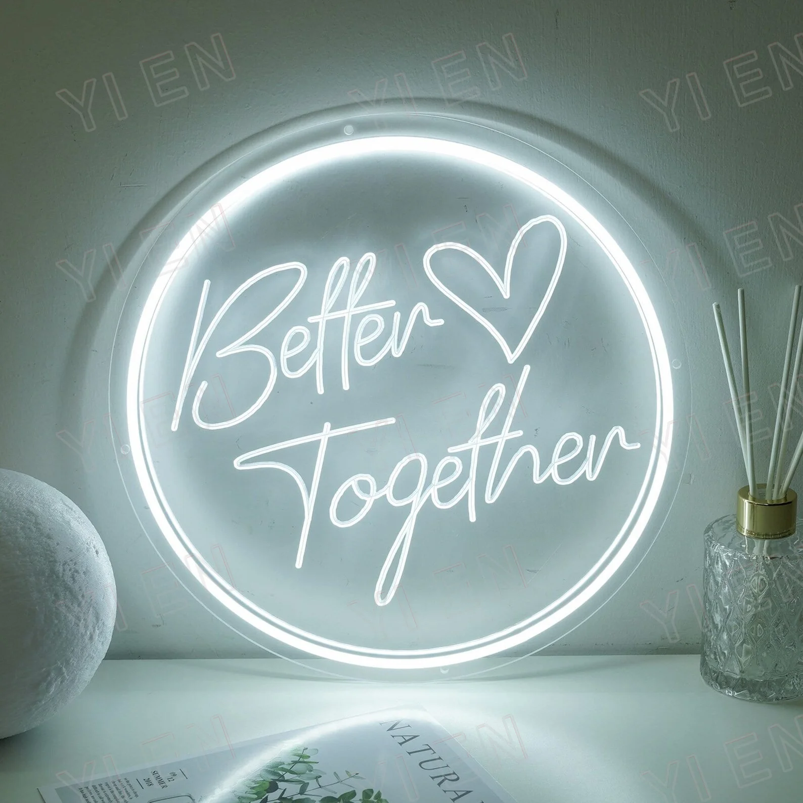 

Better Together Neon Sign | Custon Neon Sign | Personalized Gift | LED Neon Light | Wedding Decoration | Home Room Wall Decorati