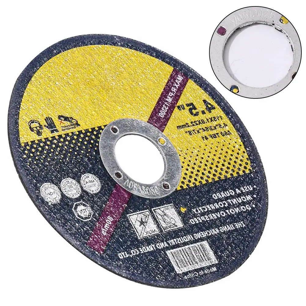 4. disco de aço inoxidável do corte de 5 polegadas, discos de alta qualidade do corte, velocidade máxima de 80 ms, construção da multi-camada