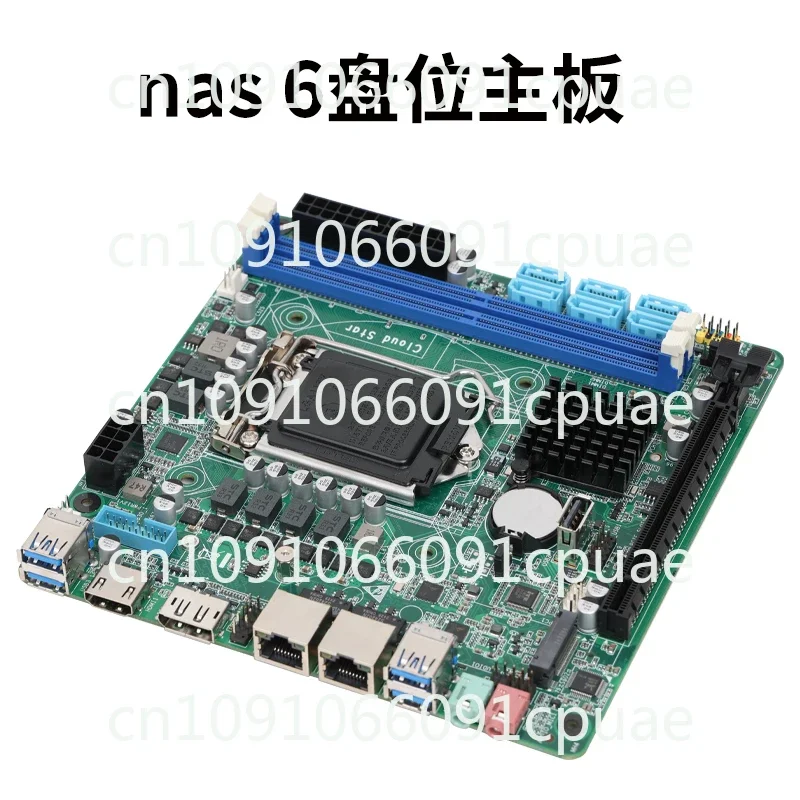 Yunxing B365 Supports 6th~ 9th Generation E3V5V6 CC150 ITX NAS Main Board Dual 2.5G Network Port 6sata