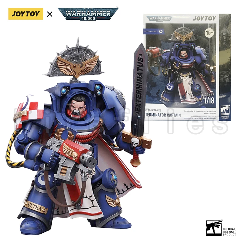 1/18 JOYTOY Action Figure 40K Ultramarines Terminator Captain Anime Collection Model Toy