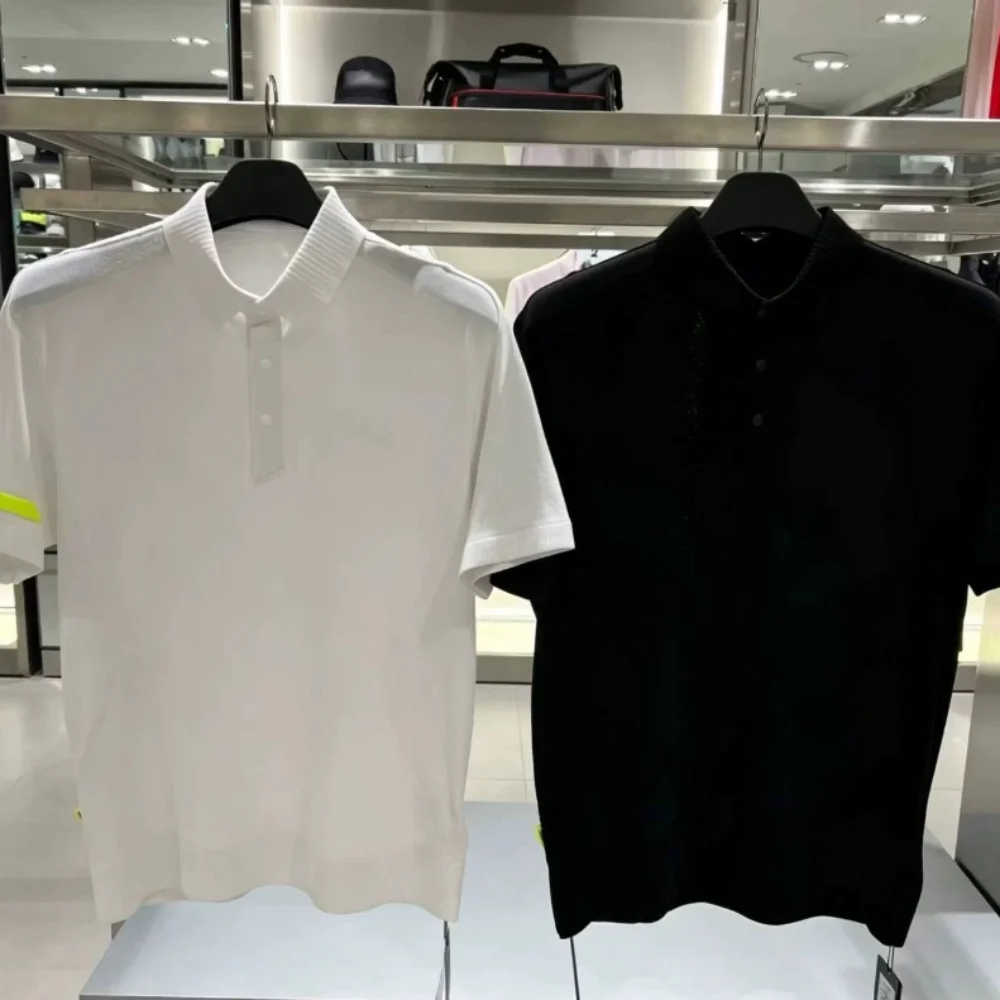 2026 Summer New Men's Golf Polo Shirt Short Sleeve Breathable for Office Casual Polo Top Versatile Business Activewear