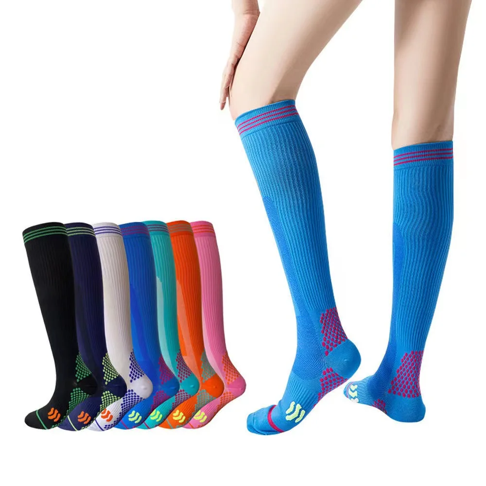 4 Pairs Unisex Compression Socks for Fitness - Perfect for Jump Rope and Indoor Workouts - Enhance Performance & Recovery