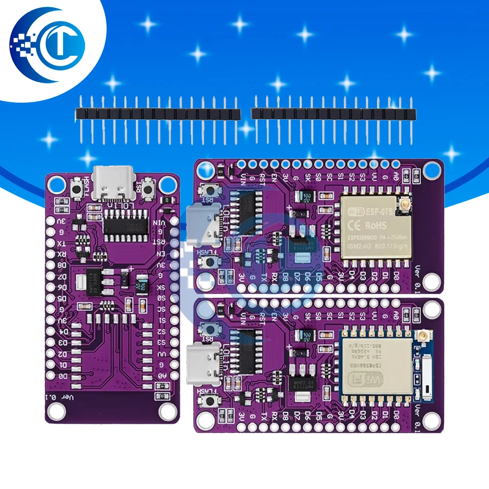 Type-c USB Nodemcu Lua wifi v3 ESP8266 Development Board Serial Wireless WiFi CH340 ESP-07 ESP-07S Module For Arduino
