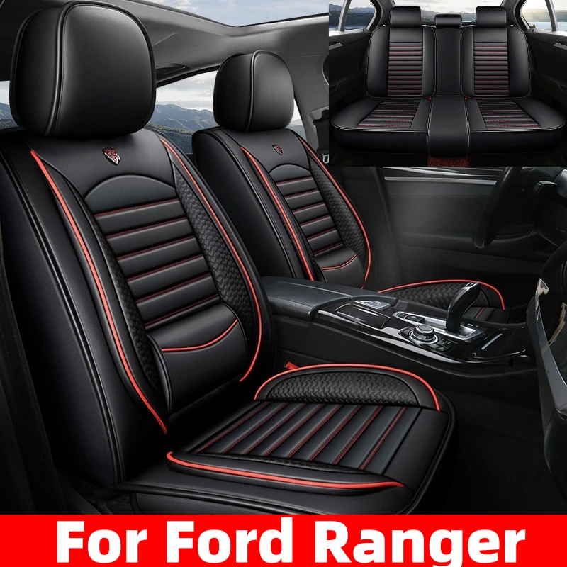 

Car seat cover waterproof wear-resistant PU leather comfortable full wrap waist four seasons seat cover For Ford Ranger