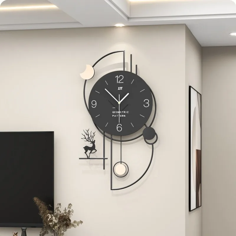 Modern Simple Wall Clocks Creative Living Room Wall Watch Bedroom Decoration Silent Clock Nordic Home Decoration Accessories
