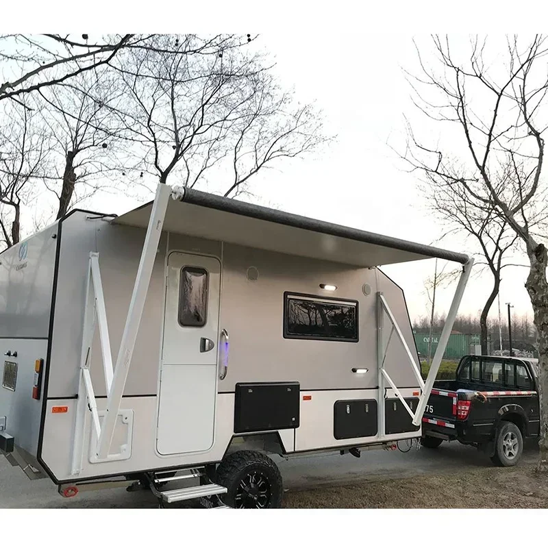 Caravan Awnings,Truck Camper Travel Trailers Awning With 4x4 Full Cassette Awning Camping Caravan RV Motorhome Awning