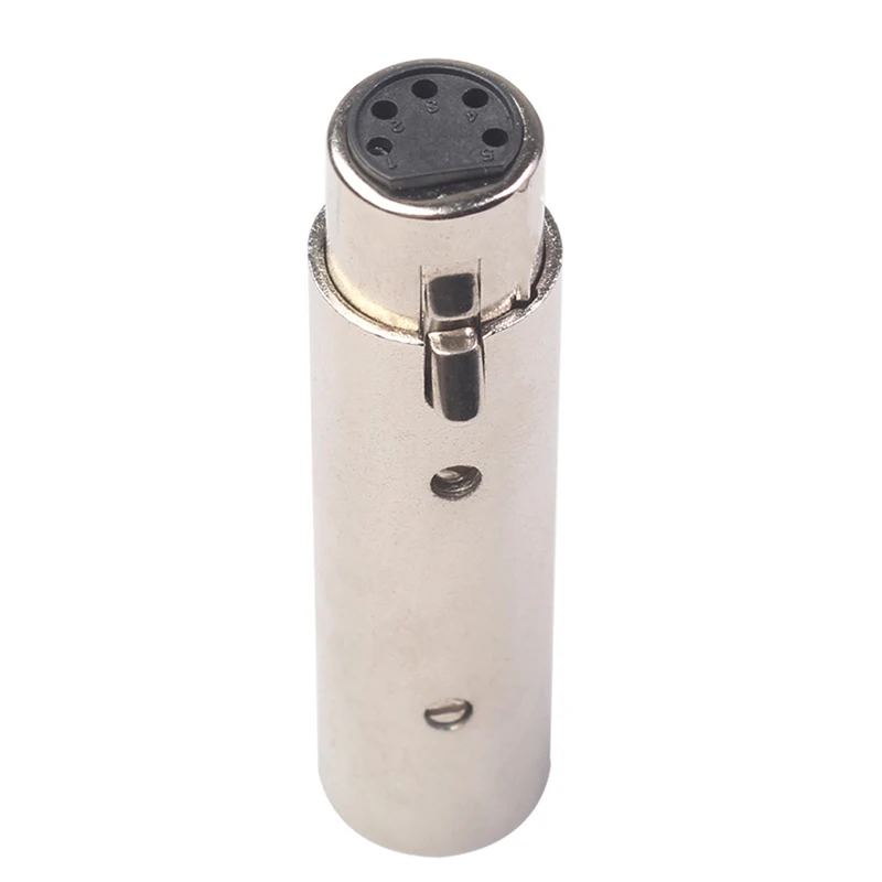 3 Pin XLR To 5 Pin DMX Metal Cased Converter Audio Lighting Adapter 3 Pin Male To 5 Pin Female Connector Stage And Theatre Light