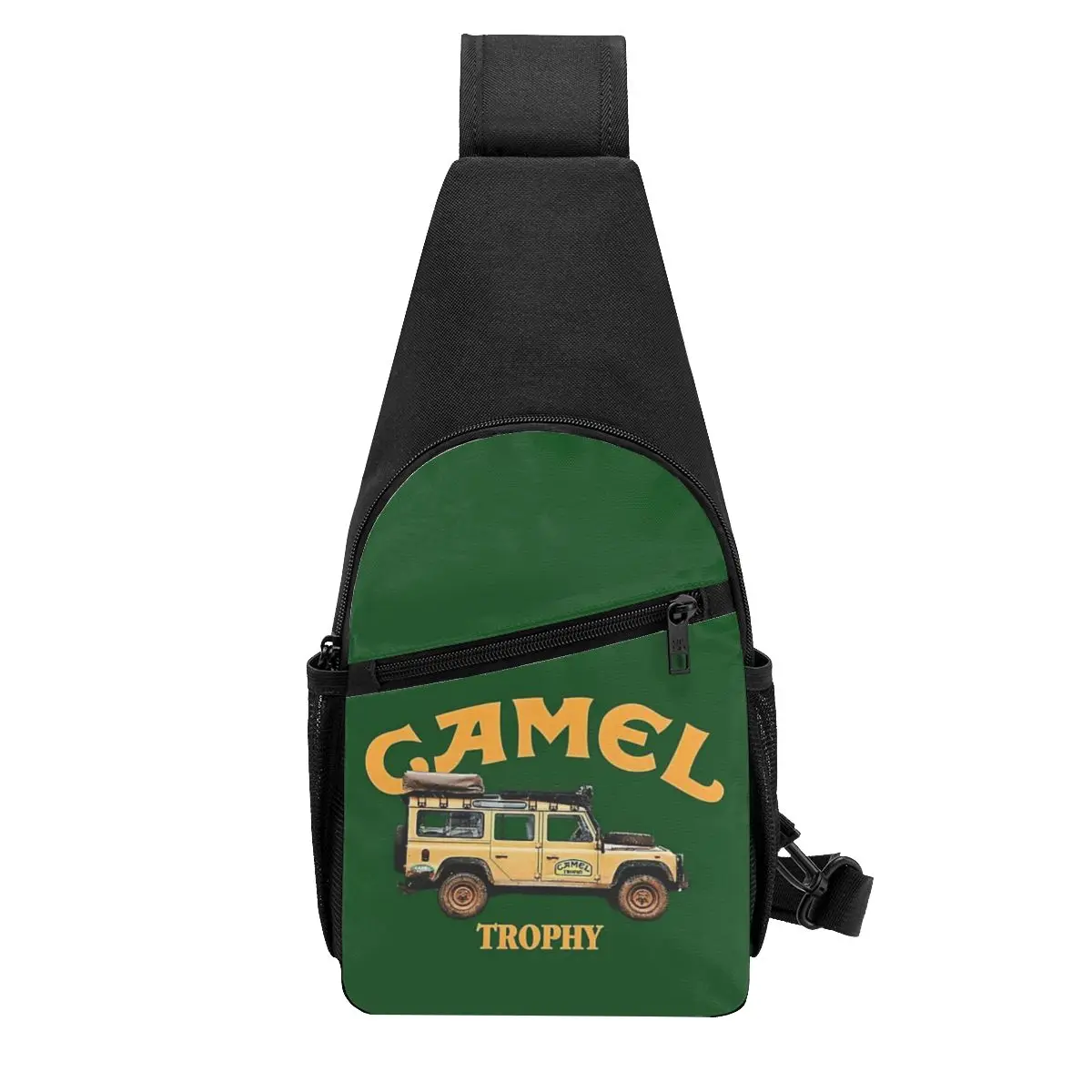 Camel Trophy Defender 110 Chest Bag Men Sling Crossbody Backpack Chest Bag Traveling Hiking Daypack Shoulder Bag