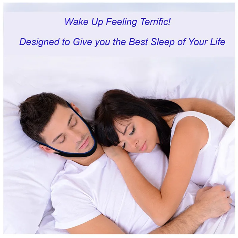 Male/Female Neoprene Anti Snore Stop Snoring Chin Strap Belt Anti Apnea Jaw Solution Sleep Support Apnea Belt Sleeping Care Tool