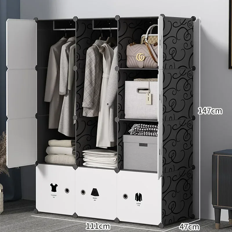 Women Clothes Wordrobe Shelves Shoe Storage Cabinet Space Saving Waredrobe Closet Partitions Display Roupeiro Salon Furniture