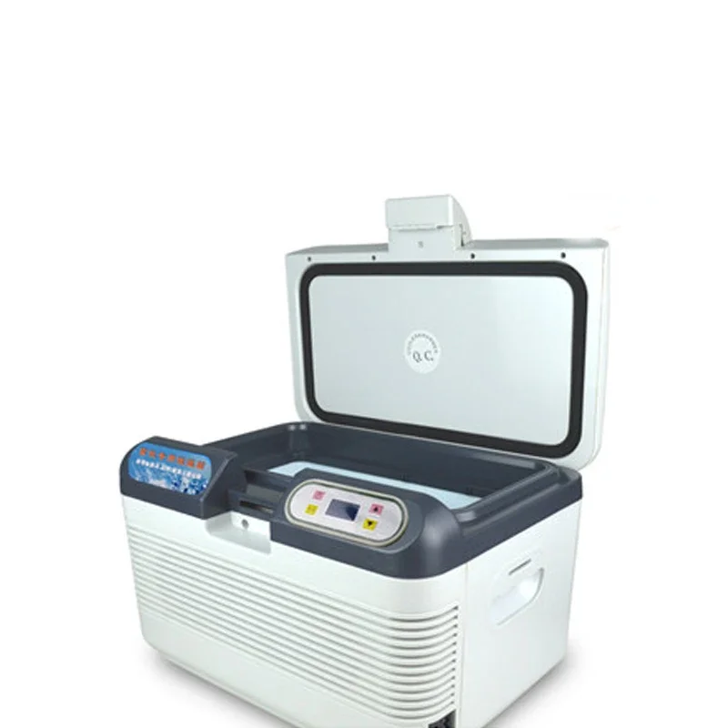 12V 220V Portable Refrigerator, 12L Car Refrigerator, 2 Charging Methods and Portable Strap, Refrigerator