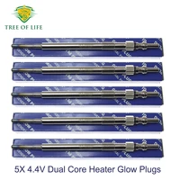 5PCS 4.4V Velas de incandescencia de doble núcleo para VOLVO XC60 XC90 I S80 II (AS) V50 (MW) 2.4 D D3 D5 8653880 46072015F K68092-635AA