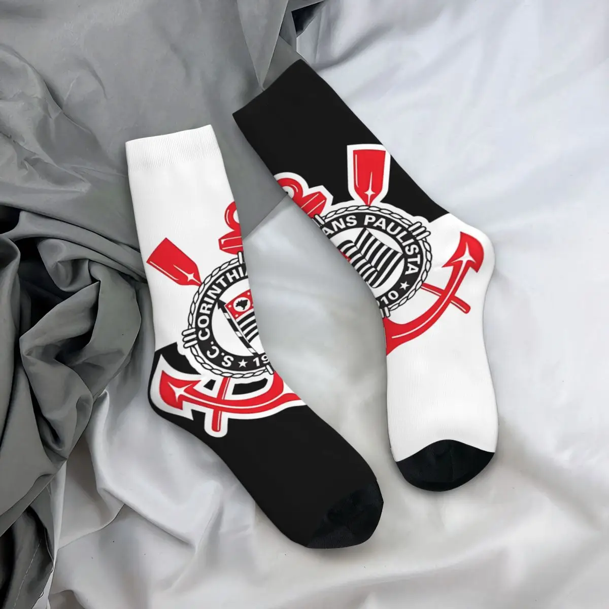 Lustig glücklich meine Stadt, meine Farben Herren socken Retro Harajuku Corinthians Hip Hop Neuheit Muster Crew verrückte Socke Geschenk gedruckt