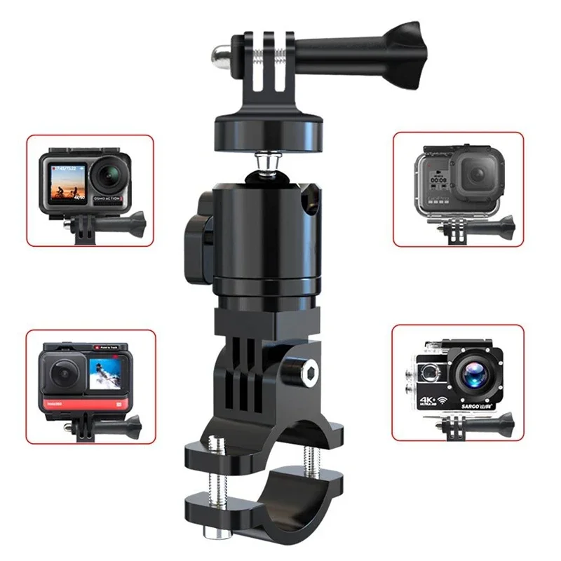 Mountain Bike Gopro Bracket IAMOK Sports Camera Holder Recorder Support 1/4 Interface Bicycle Accessories