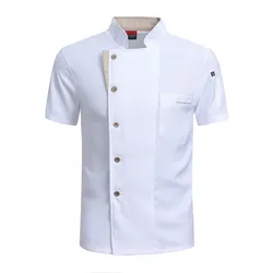 Men Kitchen Jacket Professional Chef Uniform Restaurant Cooking Clothing Bakery Cafe Waiter Shirt Hotel Overalls Kitchen Coats