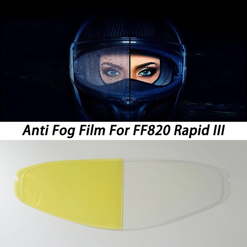 Helmet Visor Film Anti Fog Fit for LS2 FF820 Rapid III Lens Anti Fog Film Motorcycle Helmet Accessories