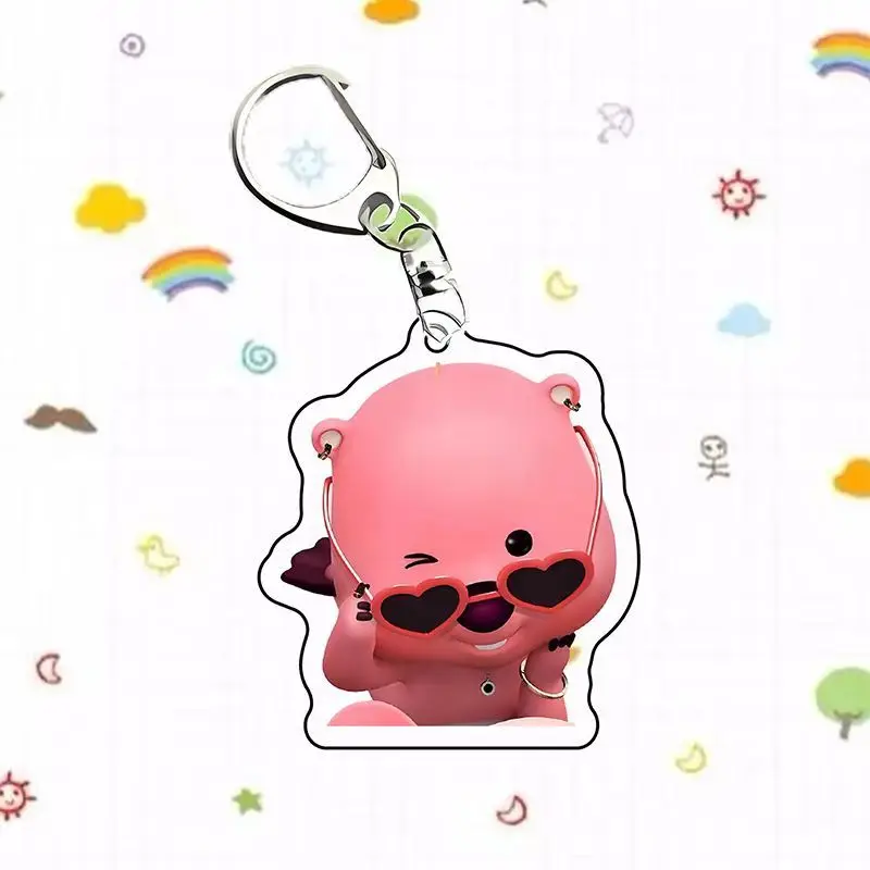 Novo loopy personalidade de alto valor criativo anime personagem periférico mochila pingente bonito kawaii dos desenhos animados acrílico chaveiro presente