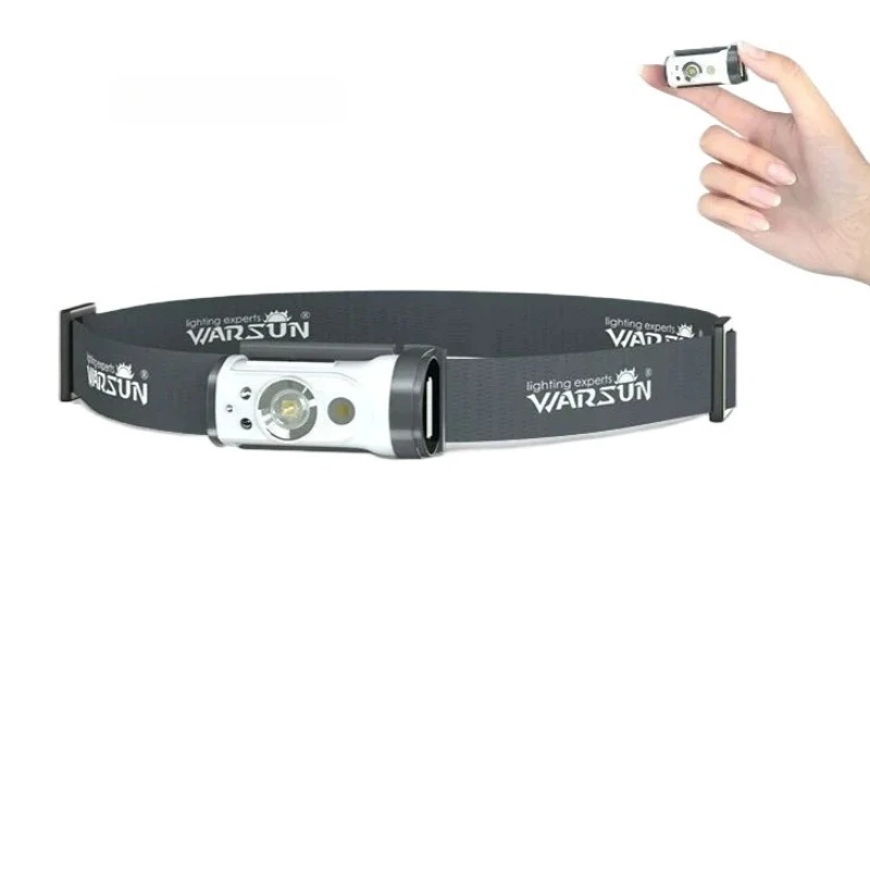 AliExpress NONE Warsun Headlamp Type-c Rechargeable Headlight Portable Rotating Powerful Hunting Lights Led Fishing Front Bicycle Light Outdoor