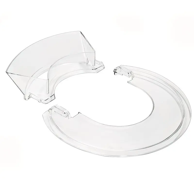 AT28-5.5-7 QT Bowl-Lift Mixer Pouring Shield For Kitchenaid, Clear Splash Guard With Pour Chute