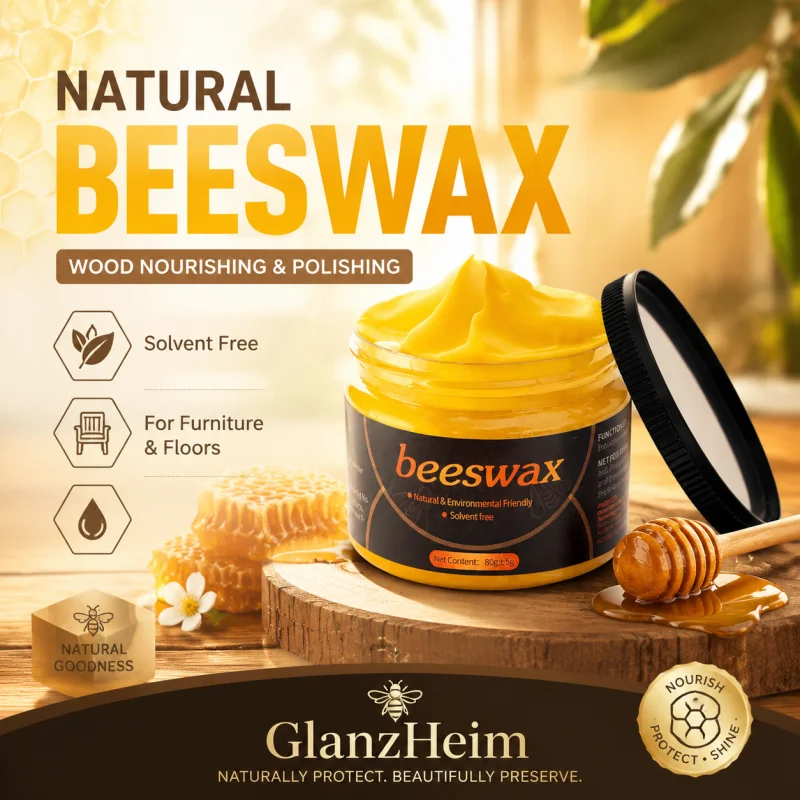 Wasserdichtes Bienenwachs-Gel, Holzmöbel, Bodenwartung, Pflege, Politur, Wachs, Massivholz, Glanz, Wiederherstellung mit Schwamm